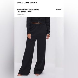 Good American wide leg sweats. NWT